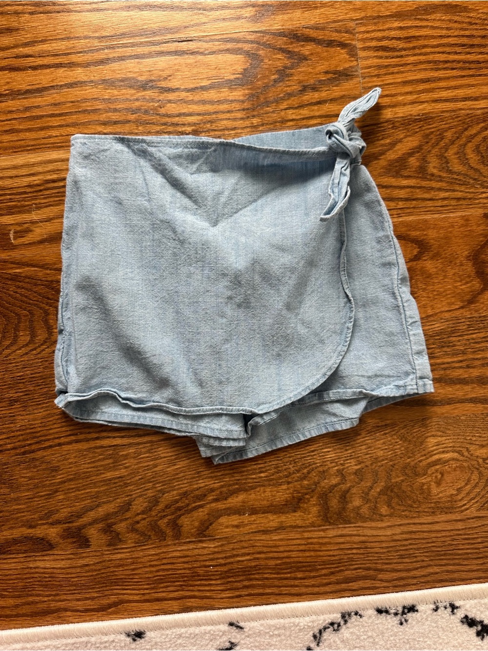 Crewcuts Light Blue Wrap Skort with Side Tie